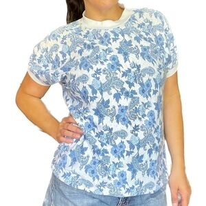 Another Name - vintage paisley print crew t-shirt